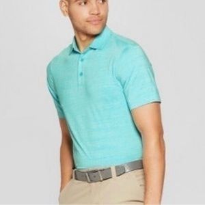 Amazing Aqua Duo Dry Golf Polo Shirt UV Protection Active C9 Champion NWT S